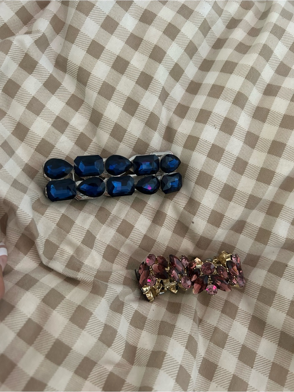 Blue and Pink Gemstone Bracelets - Elegant Women's Accessory